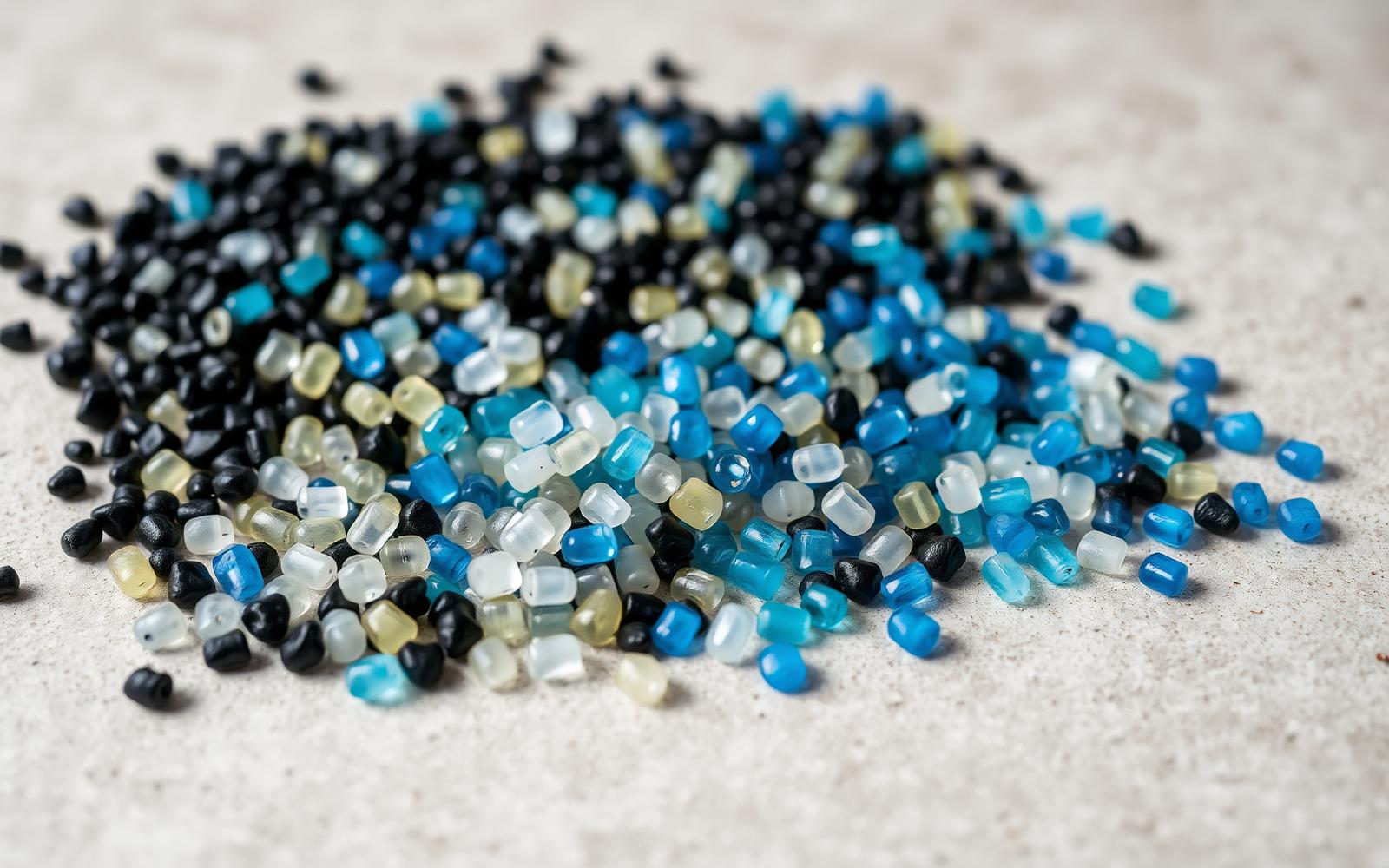Recycled polymer granules